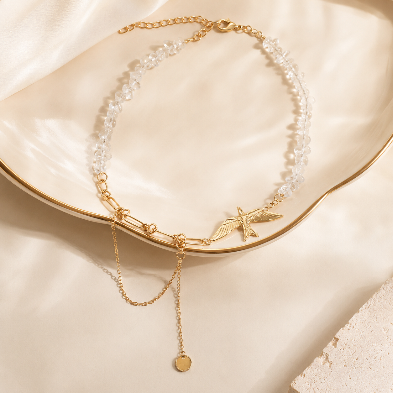 Birdsong Charm Statement Necklace