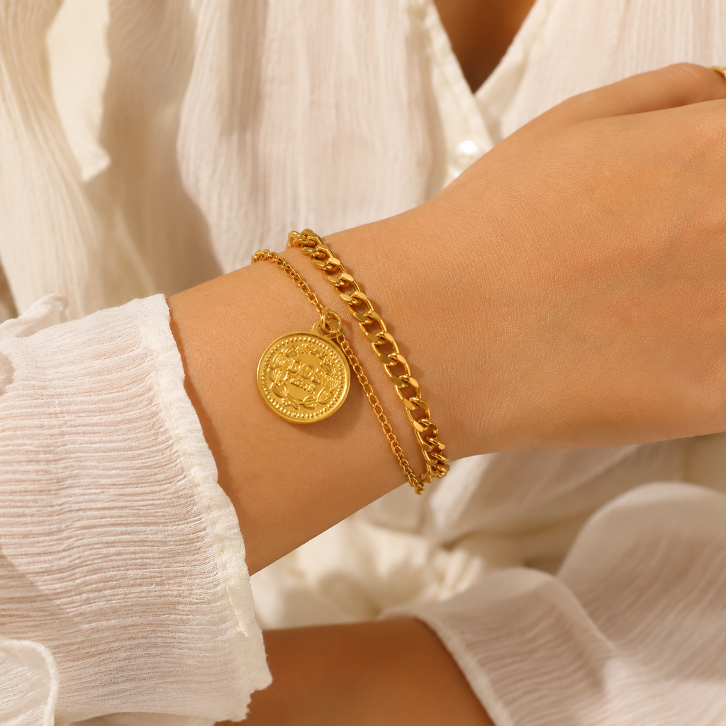 Golden Heritage Coin Bracelet