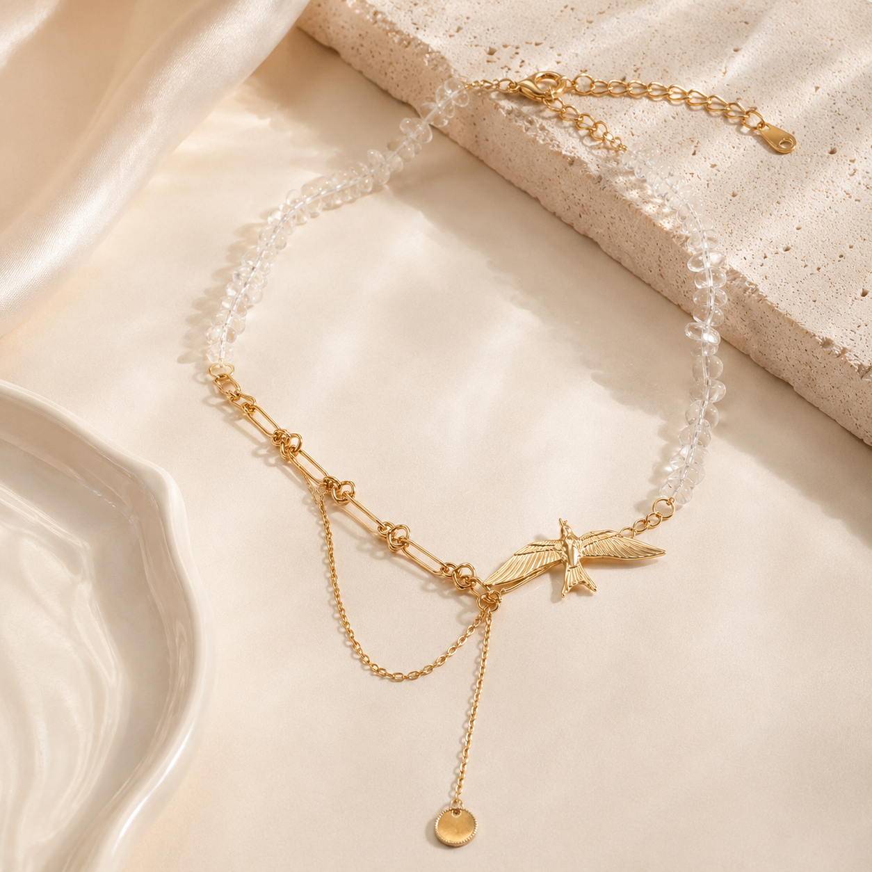 Birdsong Charm Statement Necklace