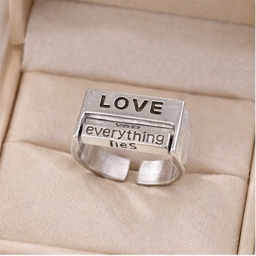 Quirky Love Spinner Ring