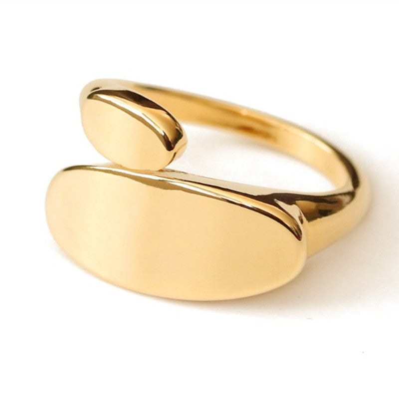 Golden Orbit Statement Ring