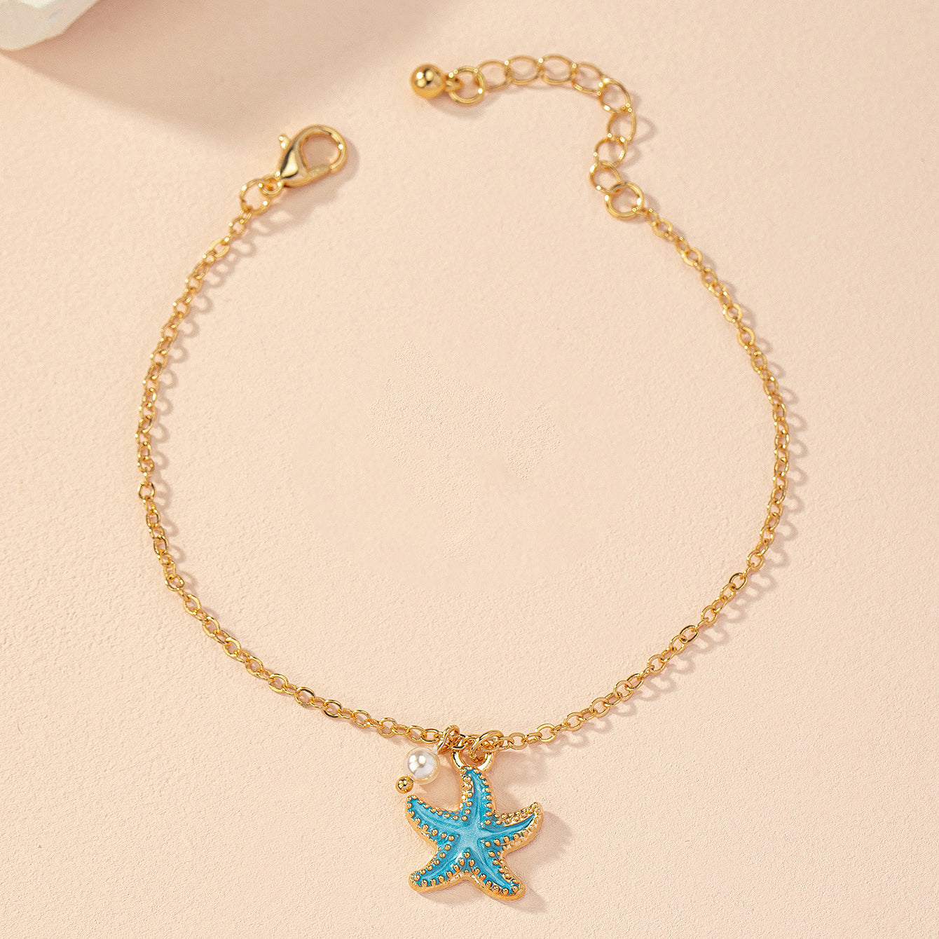 Starfish Pearl Anklet