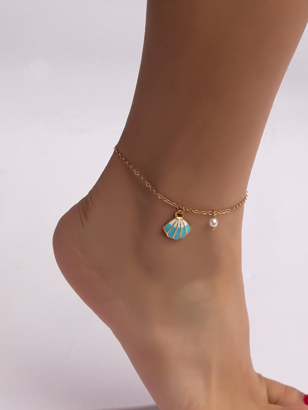 Turquoise Shell Anklet
