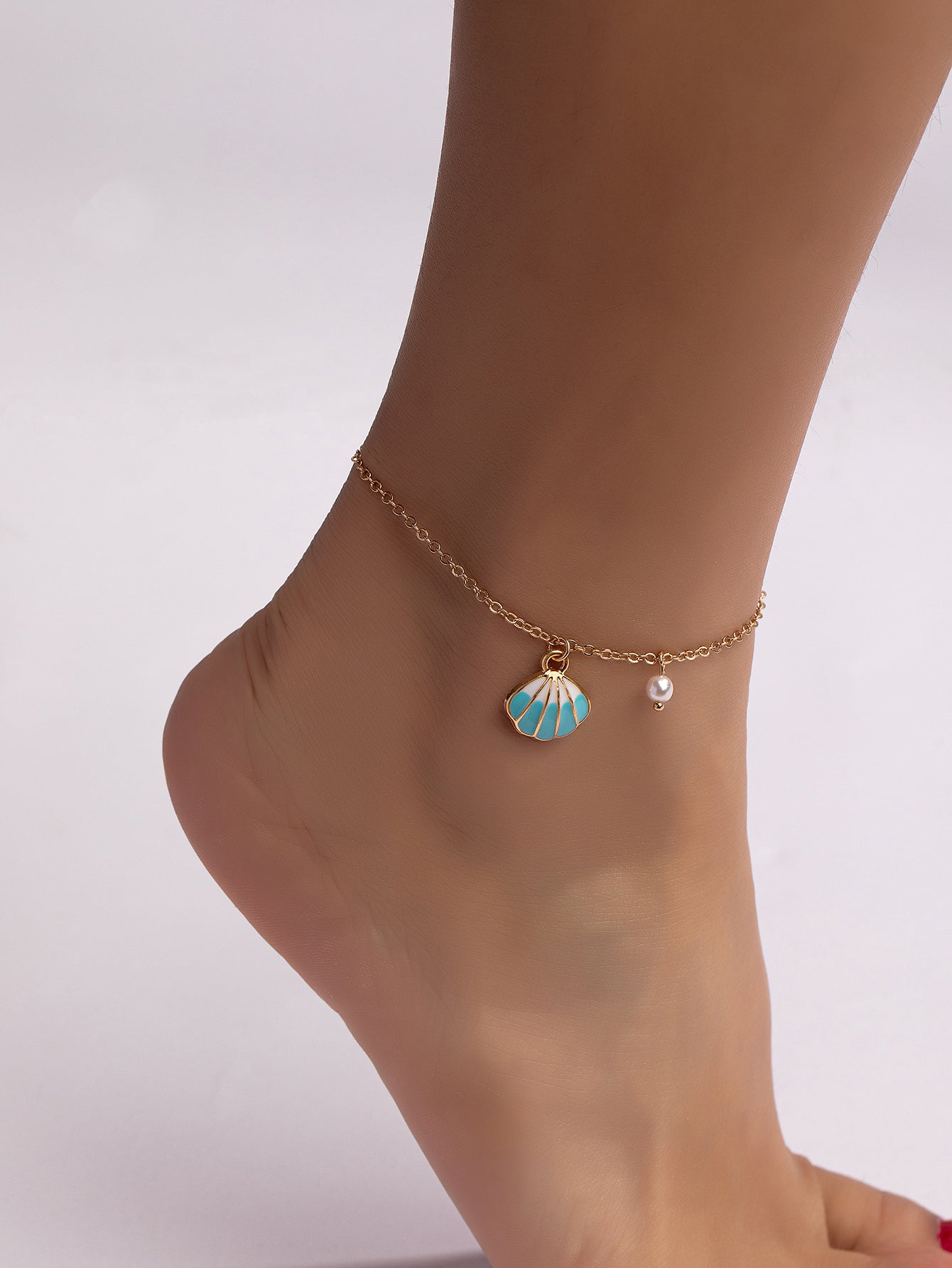 Turquoise Shell Anklet