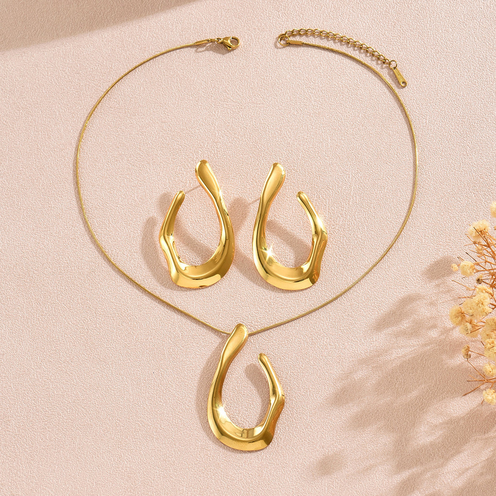 Twisted Gold Attitude Jewellery Set