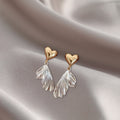 925 Sterling Silver Heirloom Shell Petal Earrings