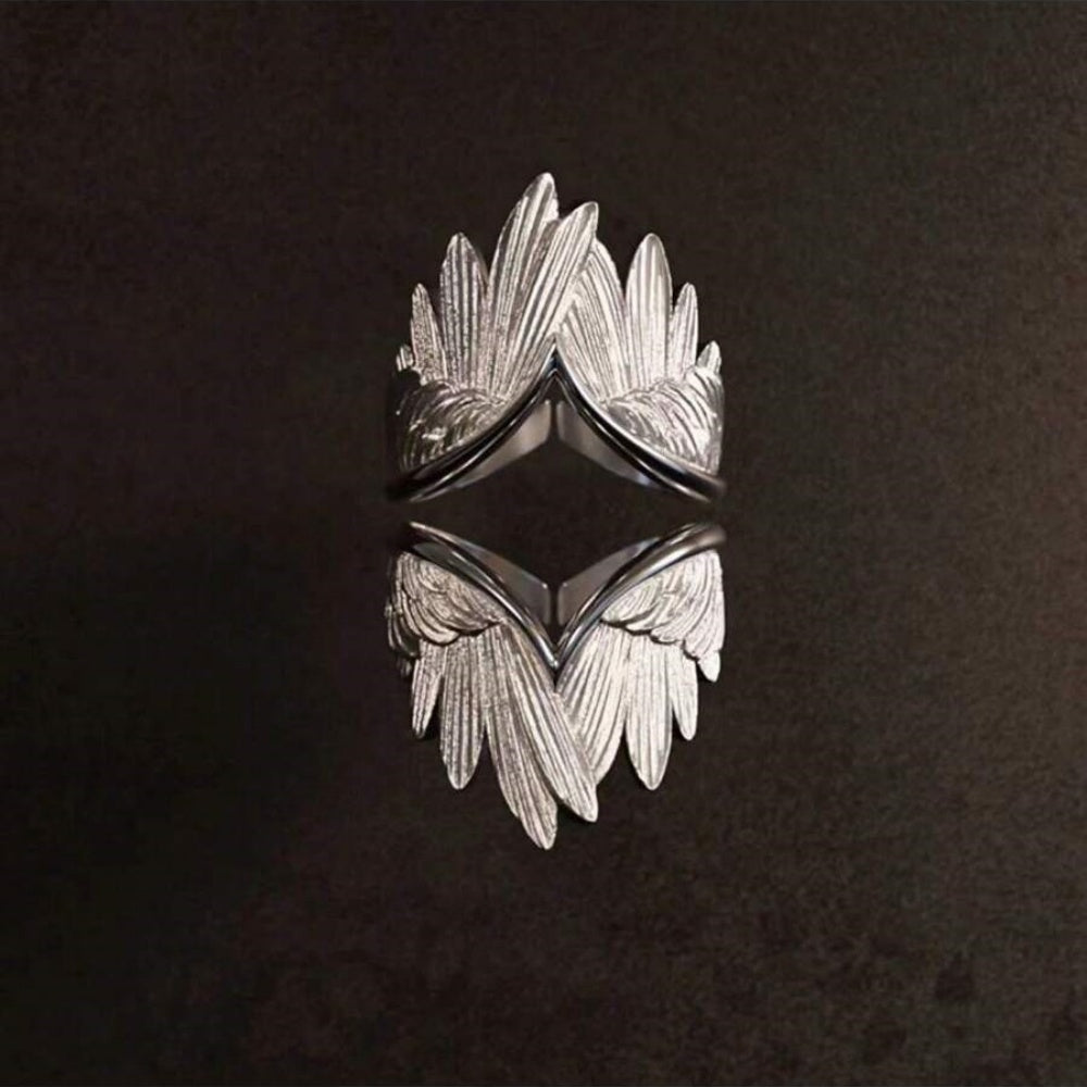 Silver Angel Wing Ring