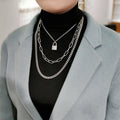 Padlock Layer Necklace