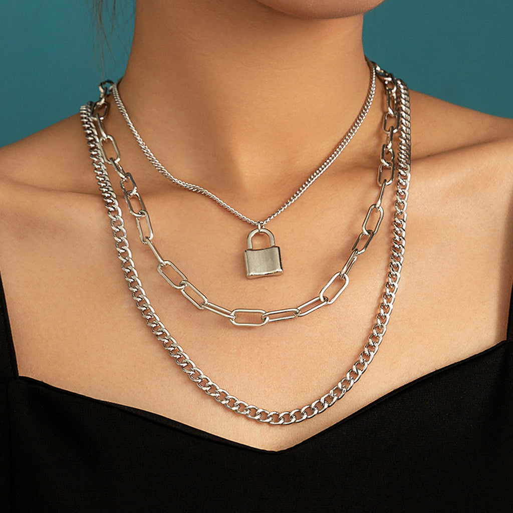 Padlock Layer Necklace