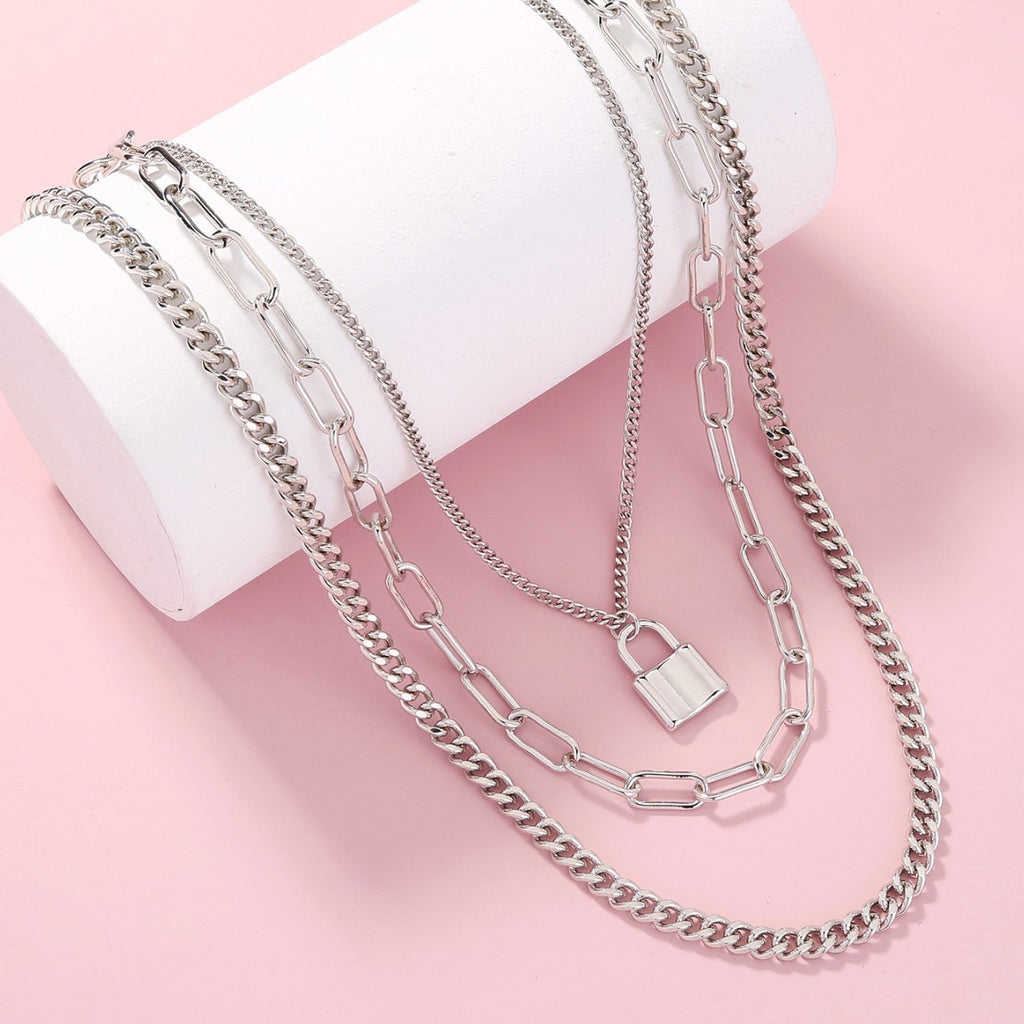 Padlock Layer Necklace