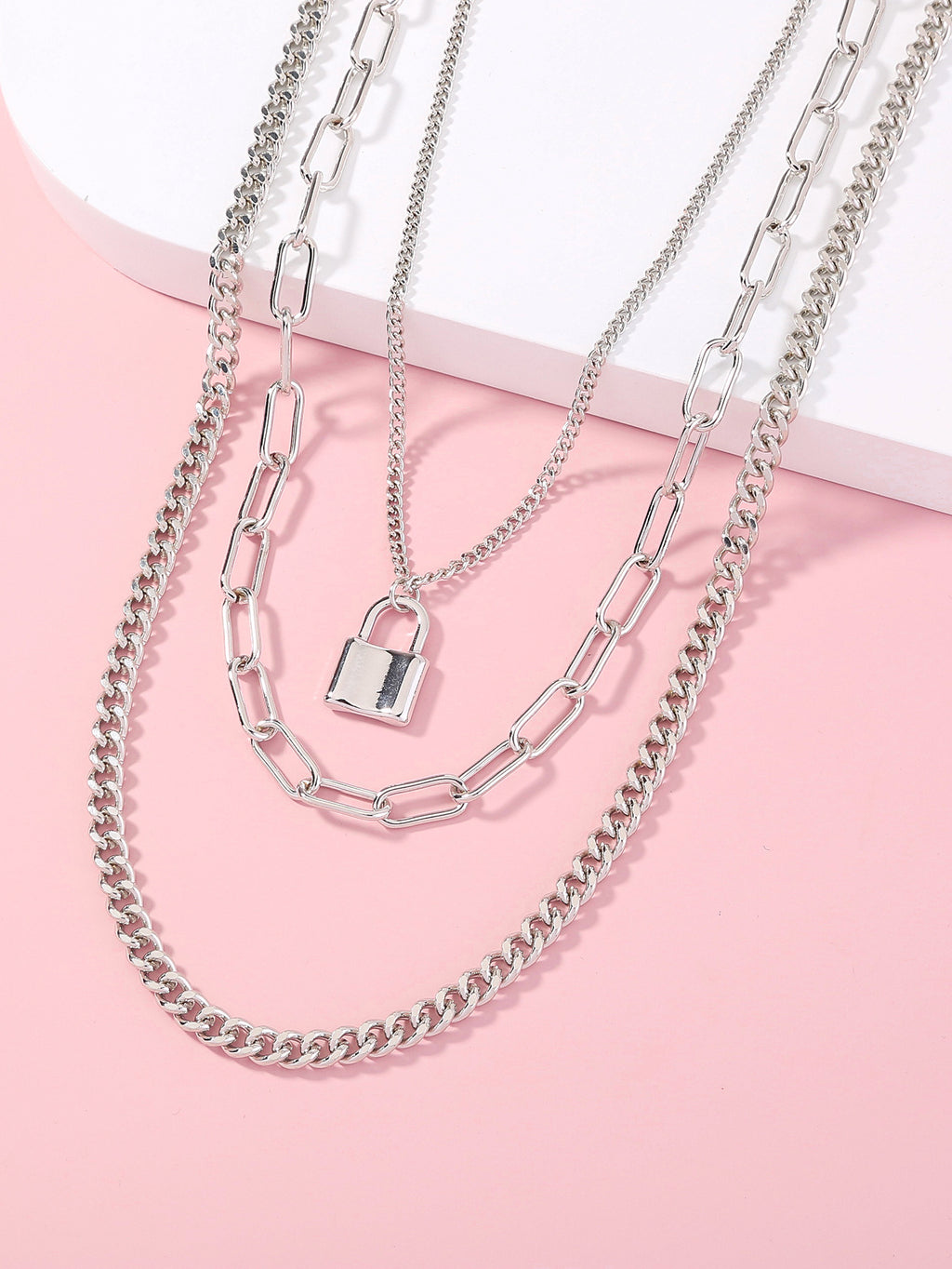 Padlock Layer Necklace
