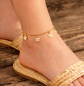 Hamsa Evil Eye Charm Anklet