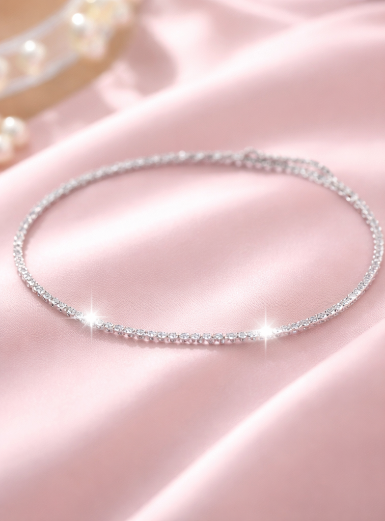 925 Silver Plated Anklet