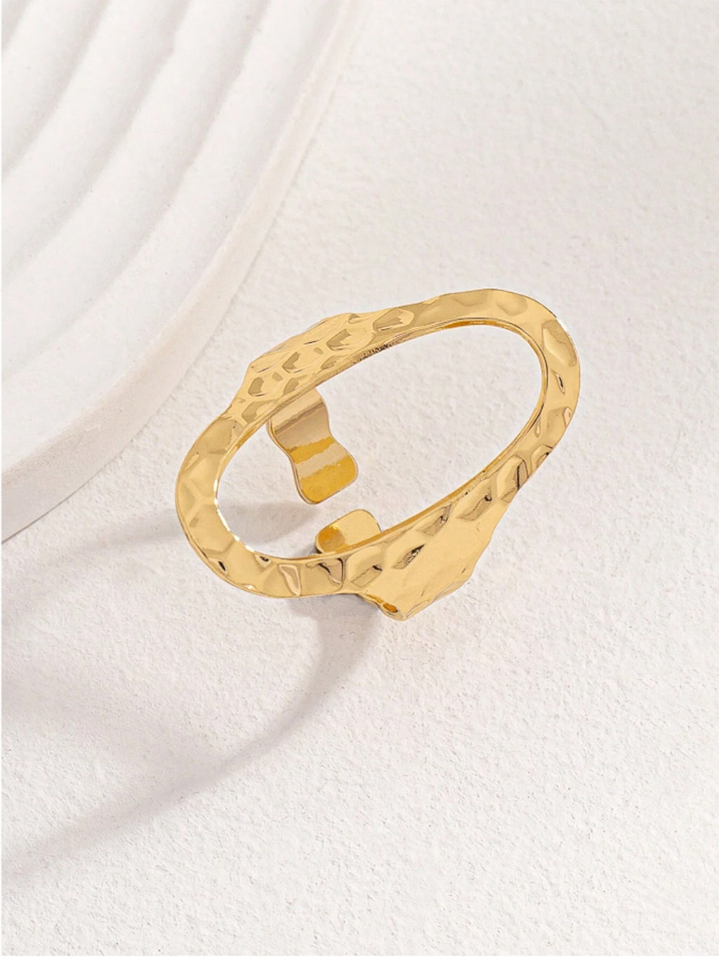 Golden Halo Statement Ring