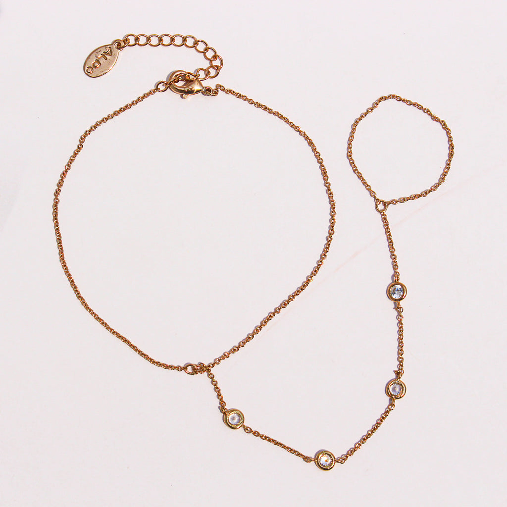 Dainty Crystal Hand Chain