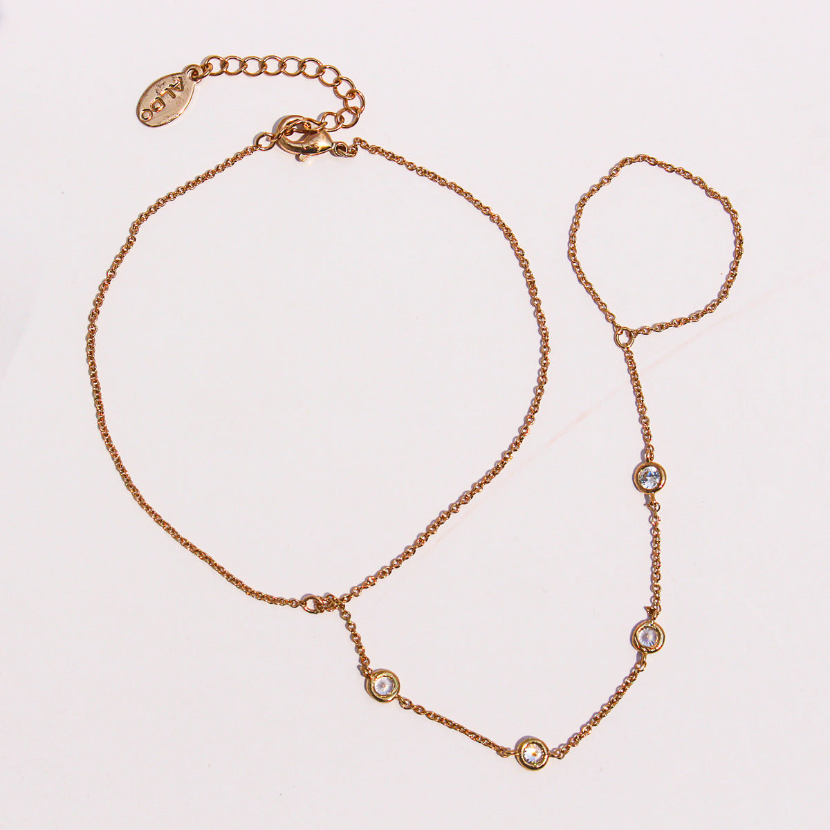 Dainty Crystal Hand Chain