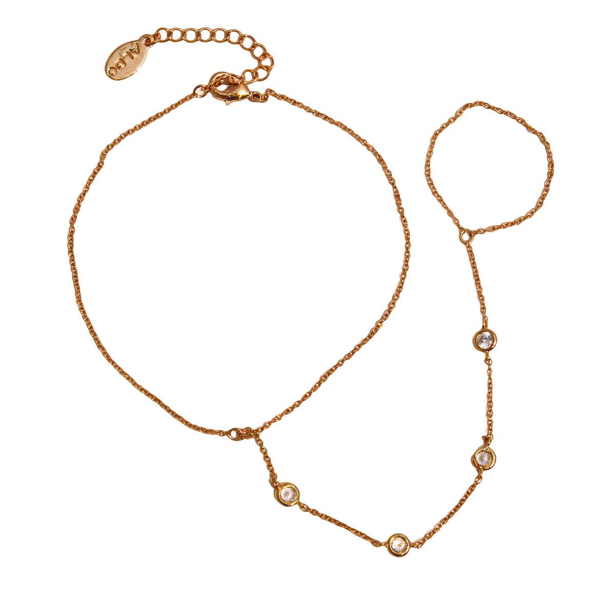 Dainty Crystal Hand Chain