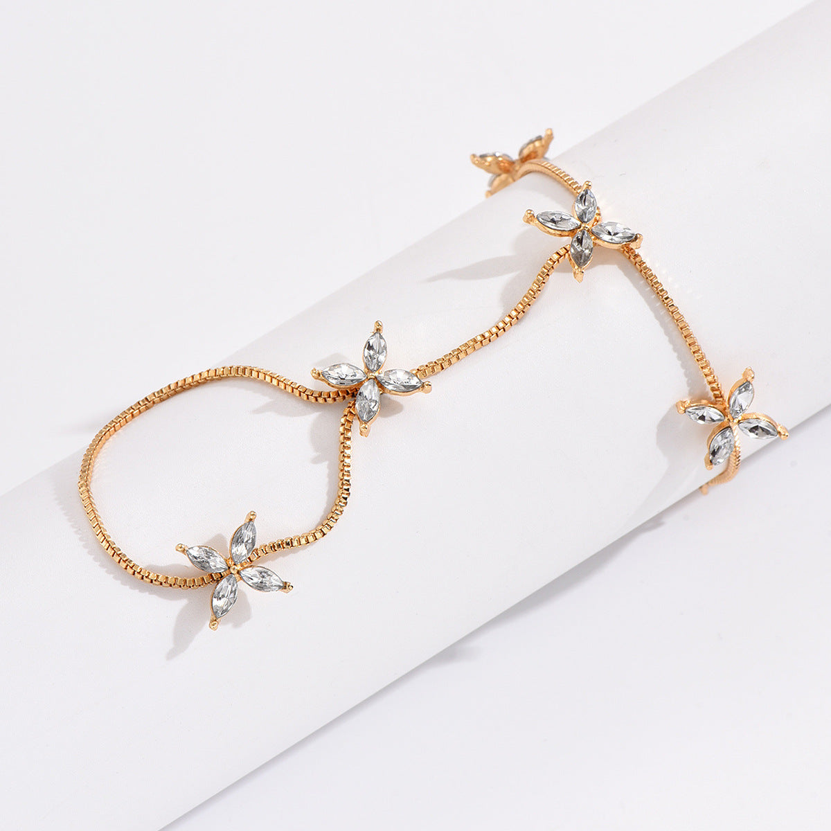 Golden Petal Luxe Hand Chain