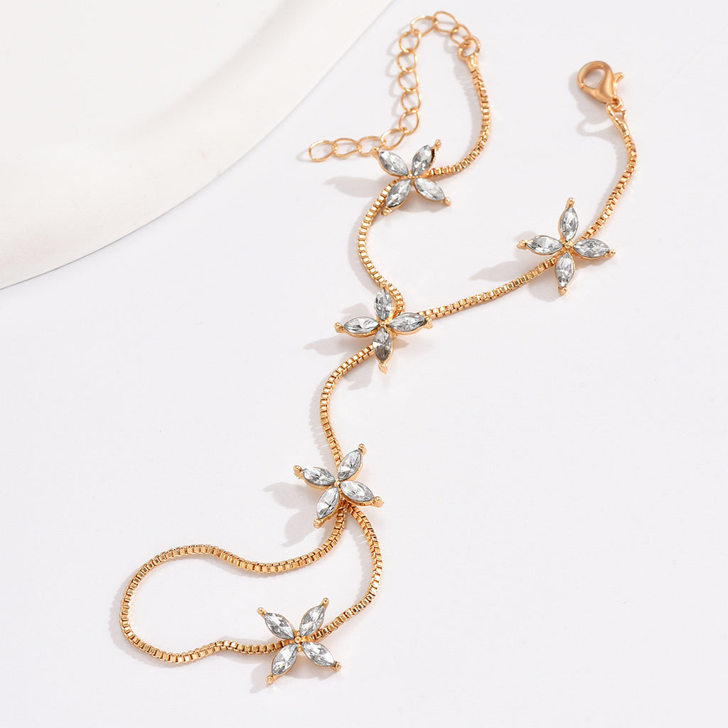 Golden Petal Luxe Hand Chain