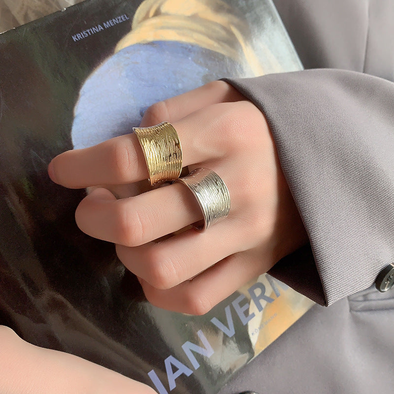 Textured Aura Statement Ring