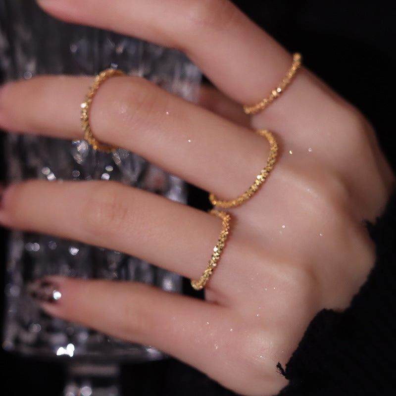 Twinkle Stack Midi Ring