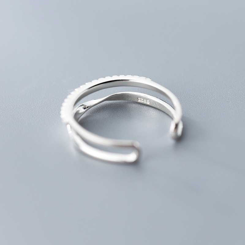 Silver Crisscross Spark Ring