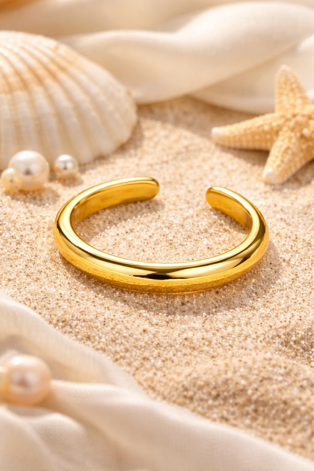 Adjustable Gold Toe Ring