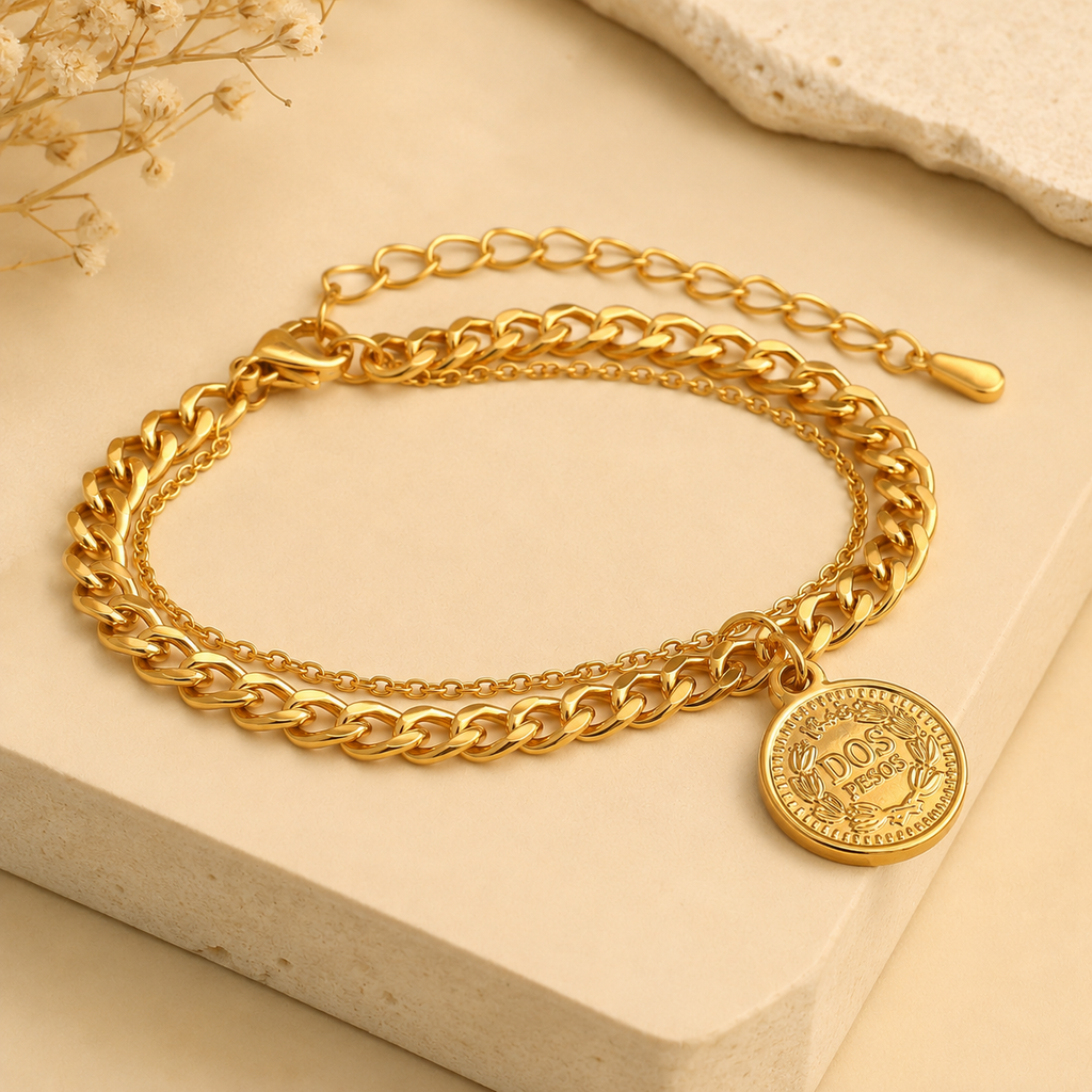 Golden Heritage Coin Bracelet