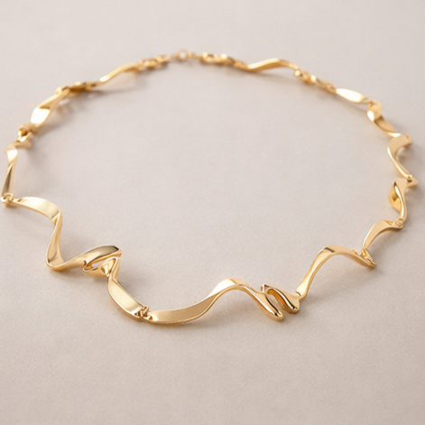 Ripple Rogue Gold Necklace