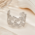Silver Butterfly Cuff Bracelet