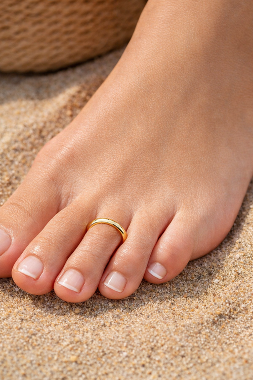 Adjustable Gold Toe Ring