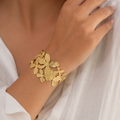 Golden Flora Vine Cuff Bracelet