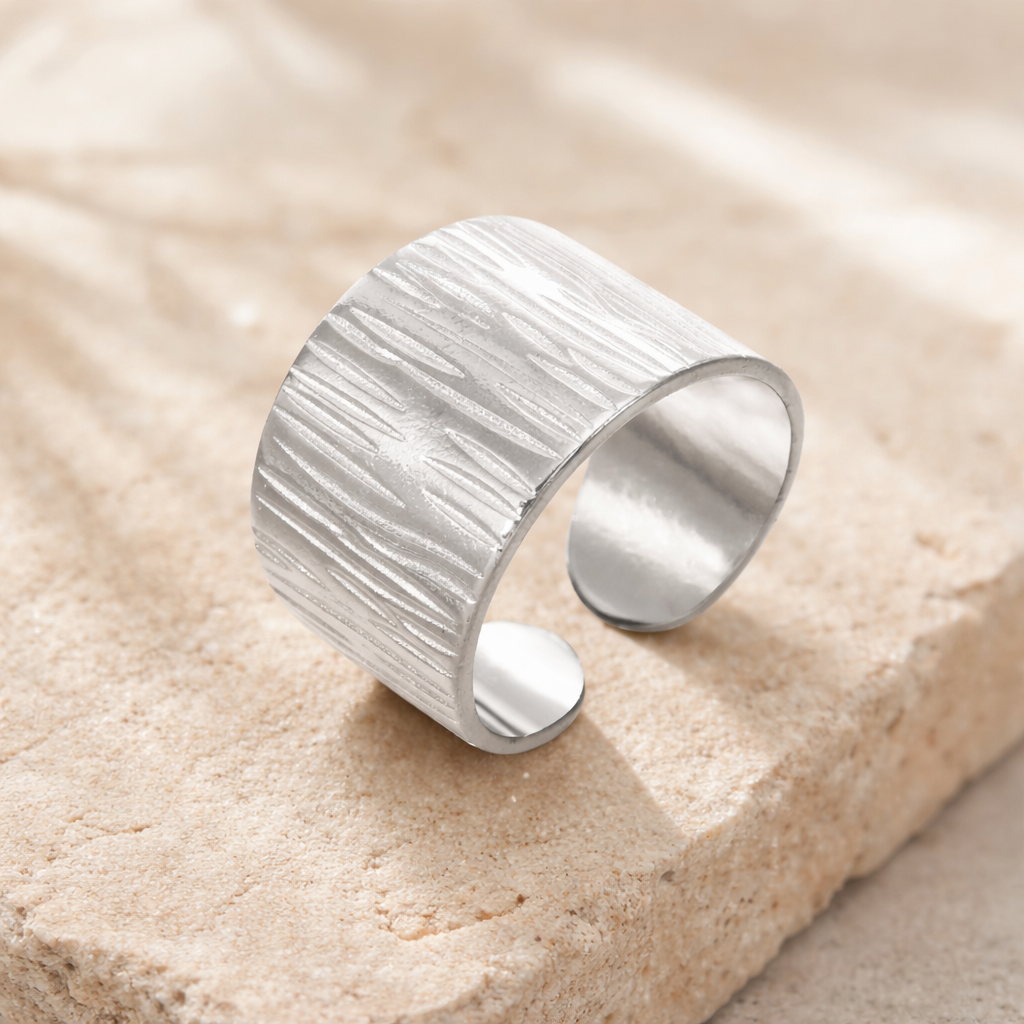 Riptide Bold Adjustable Stainless Steel Ring