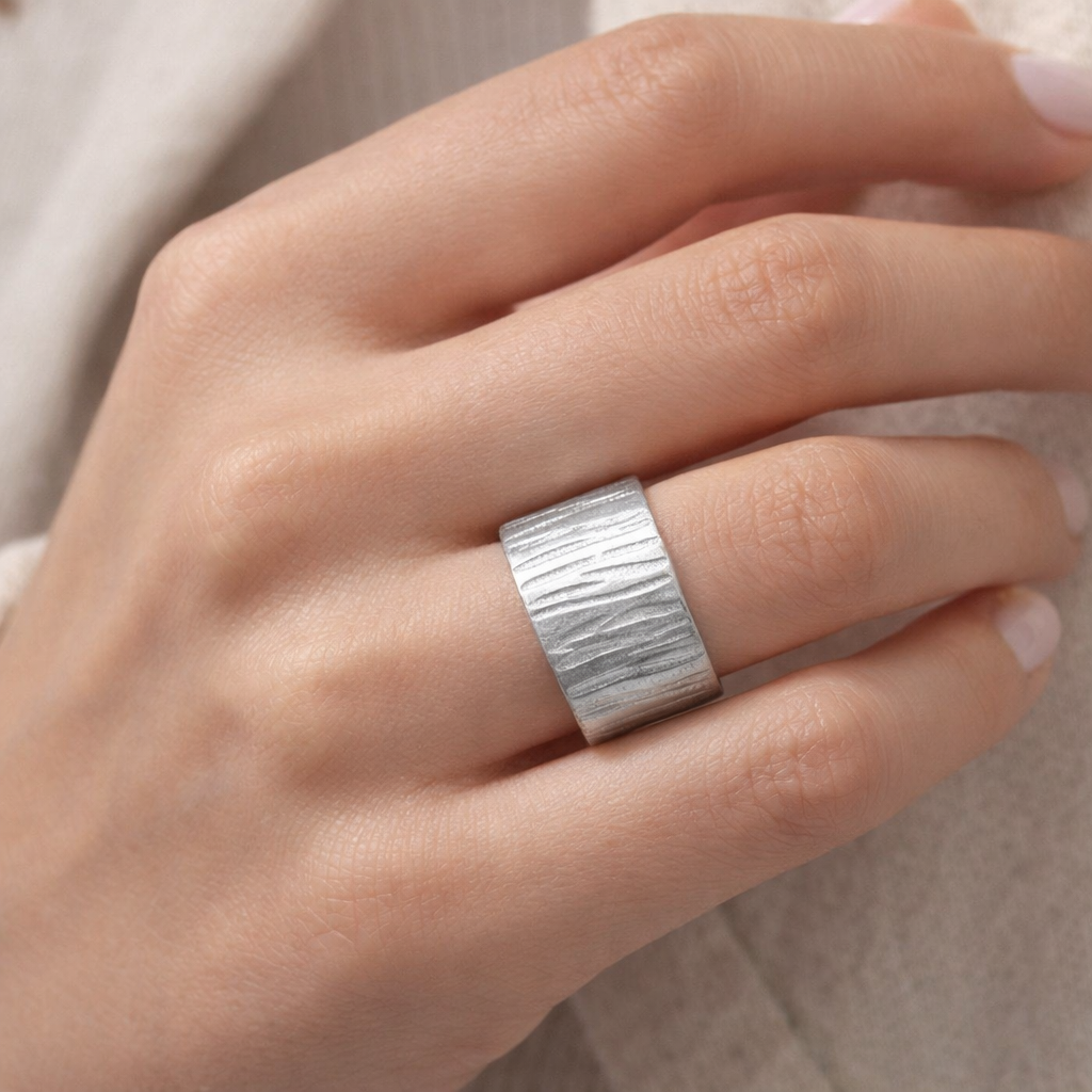 Riptide Bold Adjustable Stainless Steel Ring