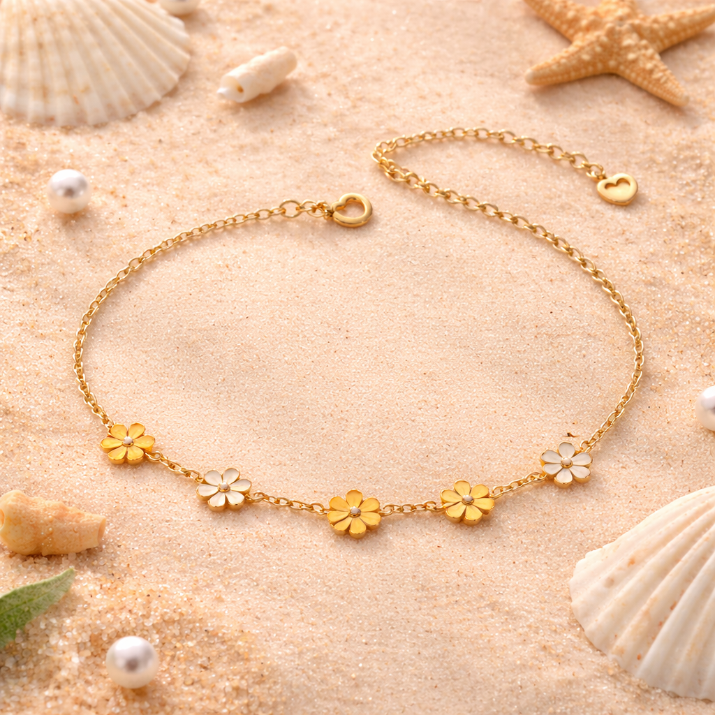 Chrysanthemum Bloom Anklet
