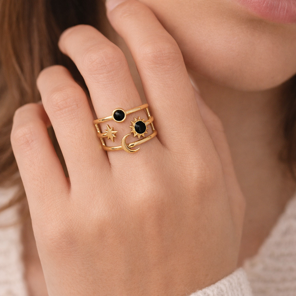 Celestial Trio Adjustable Ring