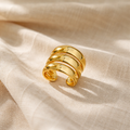 The Gilded Trio Statement Ring
