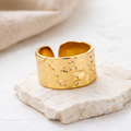 Molten Muse Gold Statement Ring