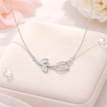 Silver Tulip Whisper Necklace