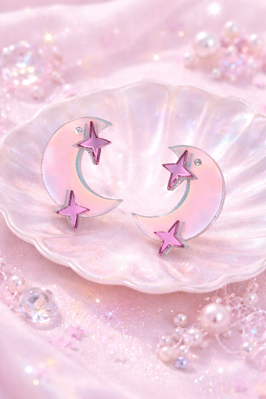 Moonbeam Star Studs