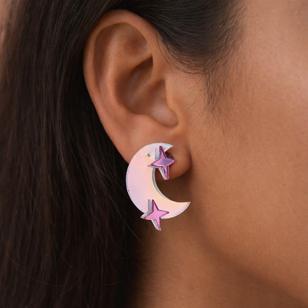 Moonbeam Star Studs