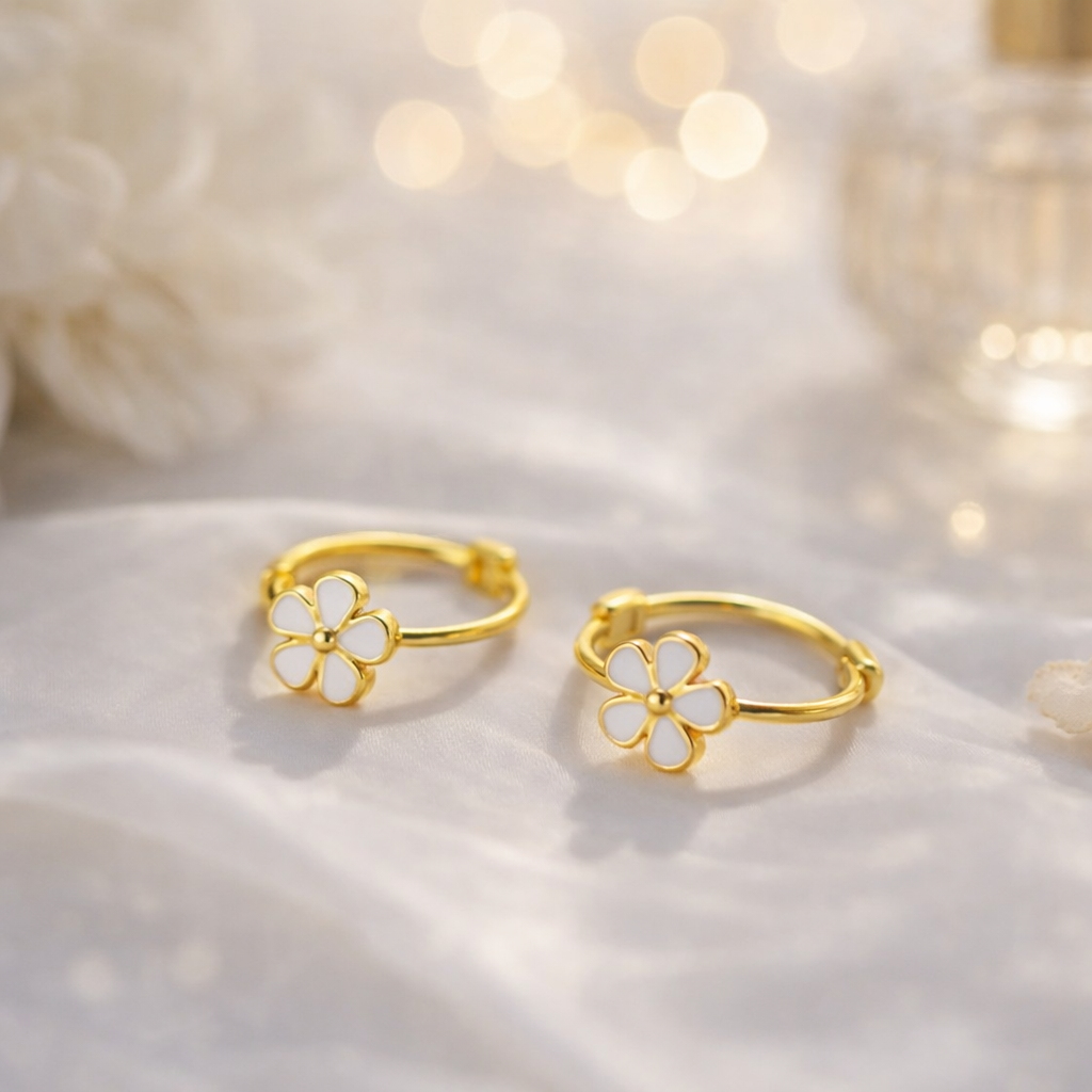 Daisy Hoop Charm