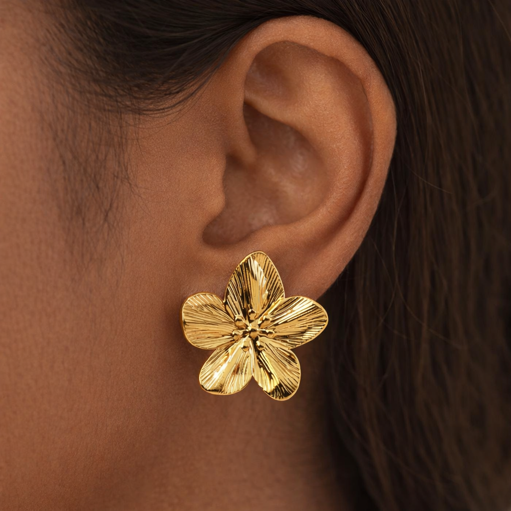 Golden Bloom Studs