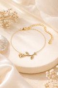 Golden Rose Anklet