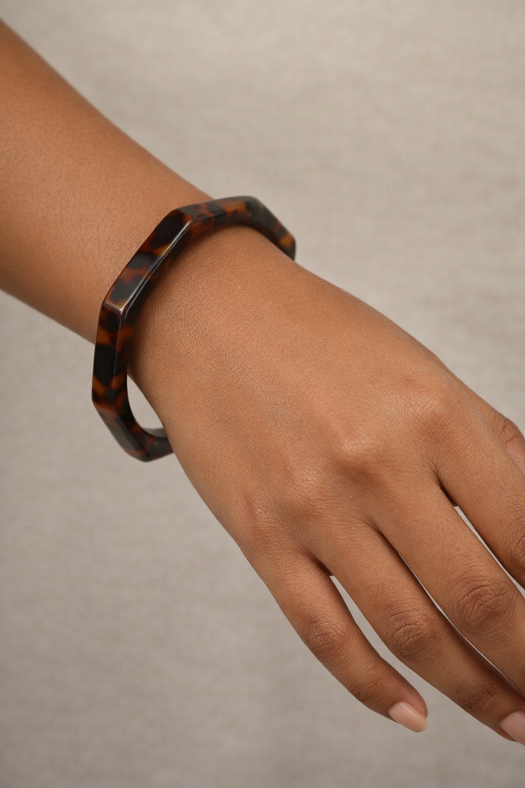 Tortoiseshell Acrylic Bangle