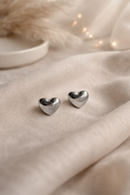 Silver Heart Stud