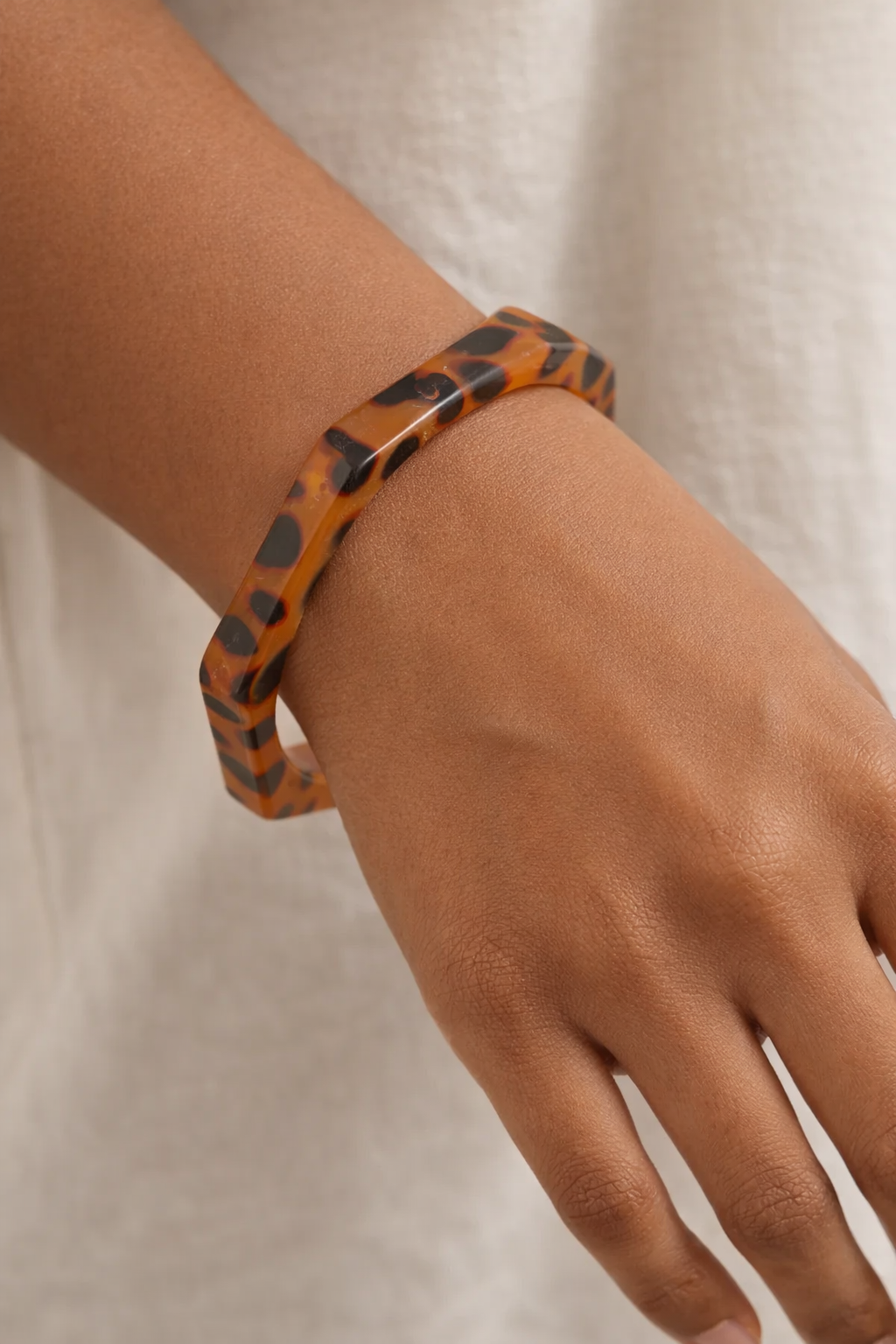 Leopard Acrylic Bangle