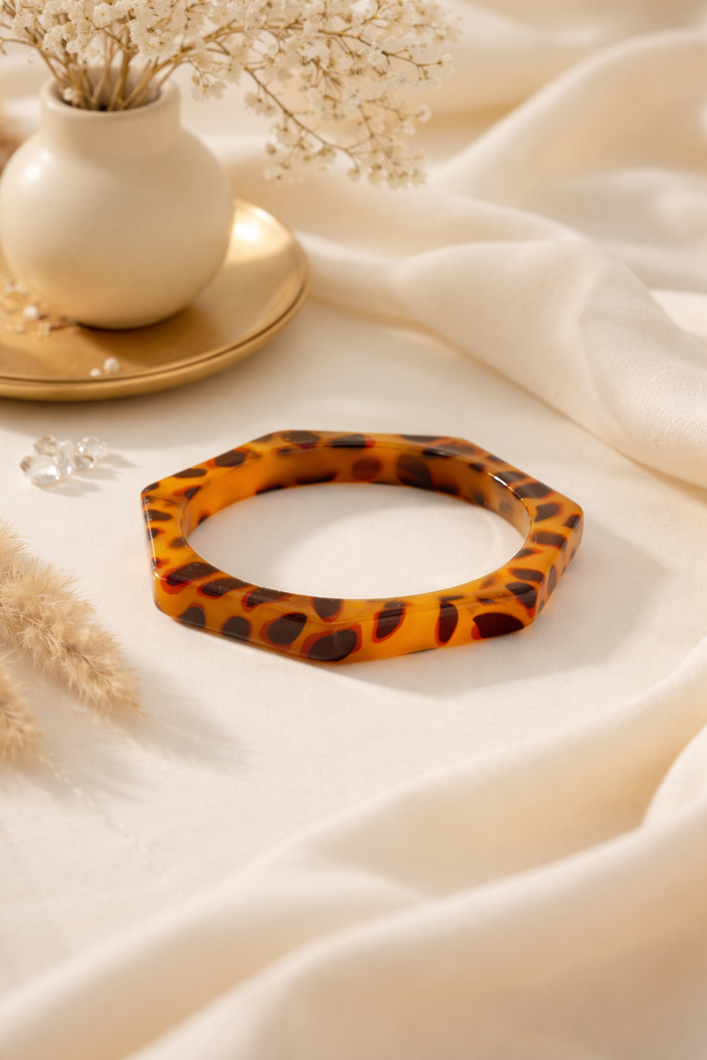 Leopard Acrylic Bangle