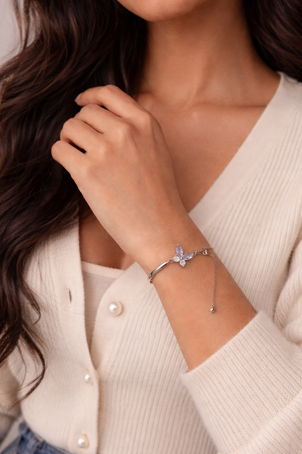 Crystal Butterfly Bracelet