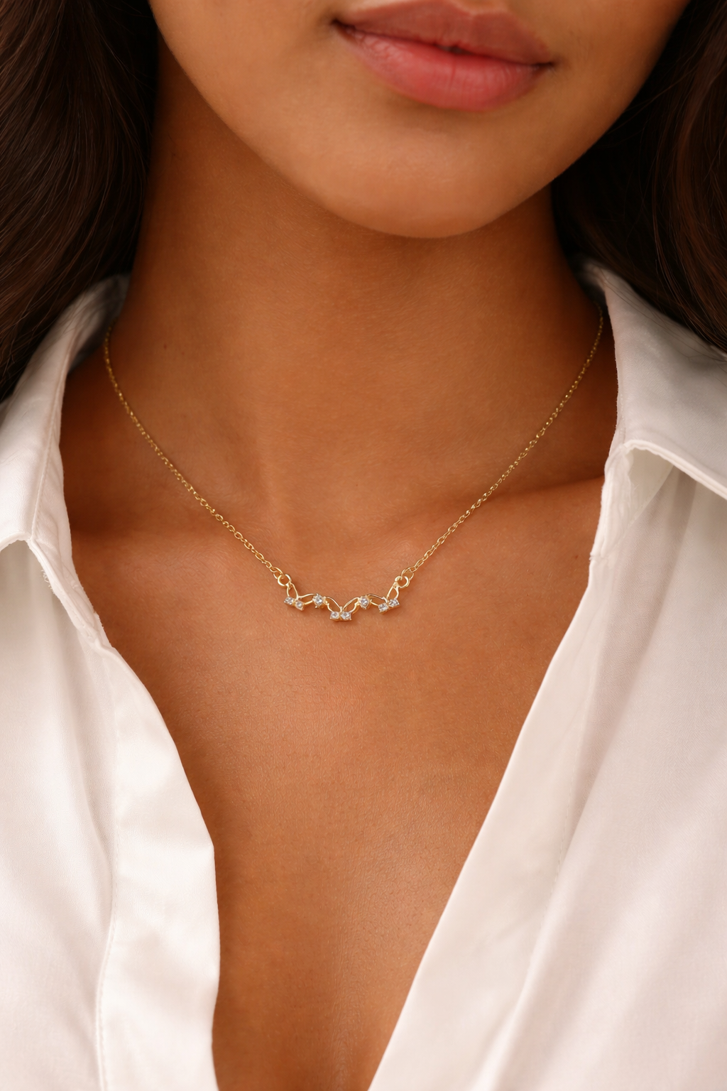 Crystal Butterfly Necklace